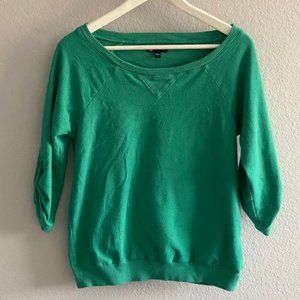 Gap Terry Aqua Pullover Sweatshirt